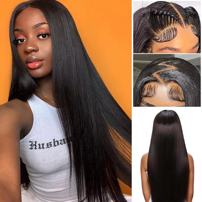 18-46 Inch Straight Human Hair Wigs 13x4 13x6 HD Lace Frontal Wigs For Women Glueless Bone Straight Lace Front Human Hair Wigs HD Lace Frontal Human Hair Wigs Straight 360 Lace Frontal Wig