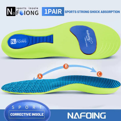 Orthopedic Insoles Arch Support Insole Flat Feet Plantar Fasciitis Shoe Pads Quality Leather Deodorising Shoe Sole 1Pair 2026