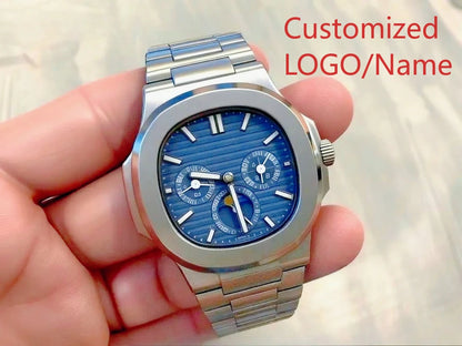 A11 Store Customized Watch 40mm Men's Sport Watch Automatic Mechanical Watches 904L Stainless Steel Black Blue Rubber