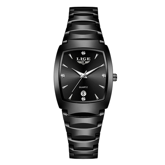 LIGE 2026 new Women's Watch Business Luxury Ladies clock Fashion quartz Simple Watch for Women Gift Women's wristwatch reloj+BOX