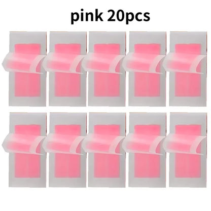 6/20PCS Hair Removal Wax Strips, Cold Wax Paper for Face, Arm, Leg & Body, Skin-Friendly, Long-Lasting, Unisex, Certified