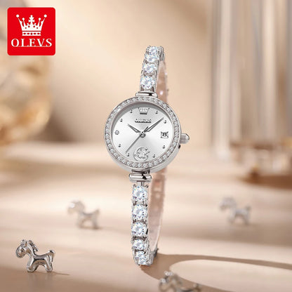 OLEVS 2998 Brand original authentic watch for woman Gift Box Bracelet simple quartz women's Watch