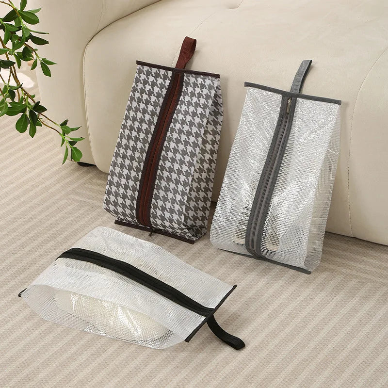 Tall Boot Storage Bags with Clear PVC Window Breathable Dustproof Organizer Prevent Slouching for Knee High Shoes Closet Women