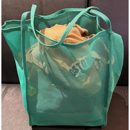 Mesh Beach Bag Lightweight, Breathable & Quick-Dry Travel Tote for Beach Trips Outdoor Activities, and Storage of Towels Toys