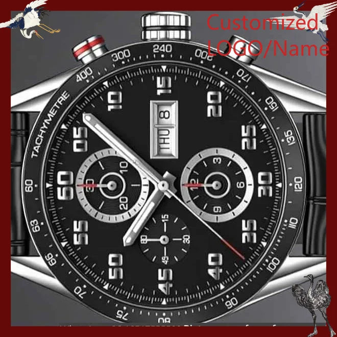 Customized Watches 43mm Men's Watch, 904L Steel, Quartz Movement