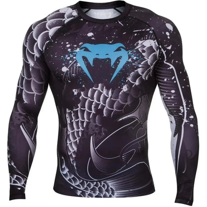 Sports Compression Long-Sleeve Top Breathable Quick-Dry for Fitness Training Fighting MMA-