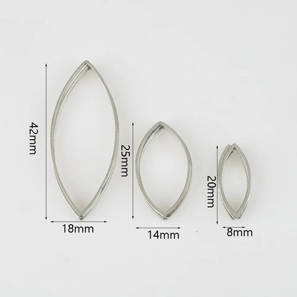 20Pcs Gold Silver Hollow Frame Bezel Charms Pendants Geometric Connectors for Jewelry Making Suppliers Diy Earings Accessories