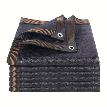Black Shade Cloth Sunblock Mesh Cover Taped Edge With Grommets, Sun Net For Pergola, Plants Greenhouse, Gardens, Patio, Canopy