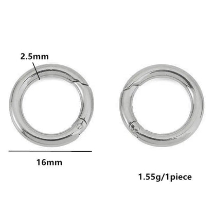 2pcs Stainless Steel Clasp Strong Oval Heart Round Polished Lobster Clasp Hook Connector DIY Necklace Jewelry Making Accessories