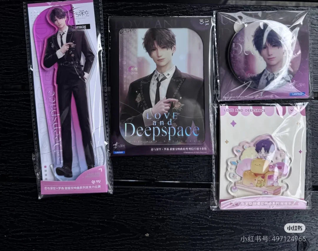 Official LAWSON X Love and Deepspace Collaboration Merchandise Badge Bookmark Acrylic Stand Postcard Transparent Card in Stock