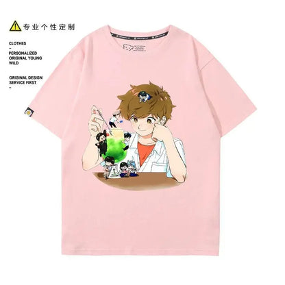 Go for It, Nakamura! Nakamura Okuto Hirose Aiki T-Shirt Cartoon Printed Top Summer Anime Cosplay Outfit Gift Men Women Halloween