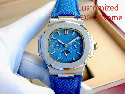 A11 Store Customized Watch 40mm Men's Sport Watch Automatic Mechanical Watches 904L Stainless Steel Black Blue Rubber