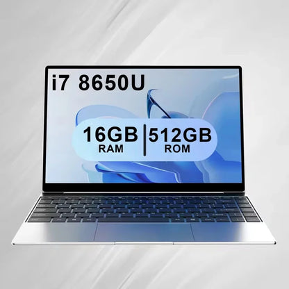Handy 2026 New Ultra Slim 14.1" Laptop Intel Core i7-8650U Windows 11 Pro 32GB RAM 2TB M.2 SSD - Ideal for Office & Study