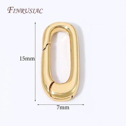 18K Gold Plated Mini Heart Spring Clasp,Lobster Clasp DIY Jewelry Making Findings Necklace Bracelet Connector Hook Accessories