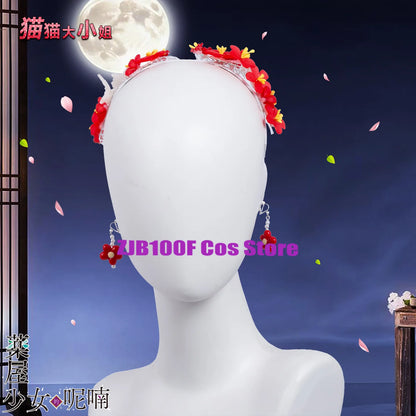 ZJB Maomao Red Dress Cosplay Costume (The Apothecary Diaries) Halloween Anime Outfit for Women