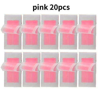 6/20PCS Hair Removal Wax Strips, Cold Wax Paper for Face, Arm, Leg & Body, Skin-Friendly, Long-Lasting, Unisex, Certified