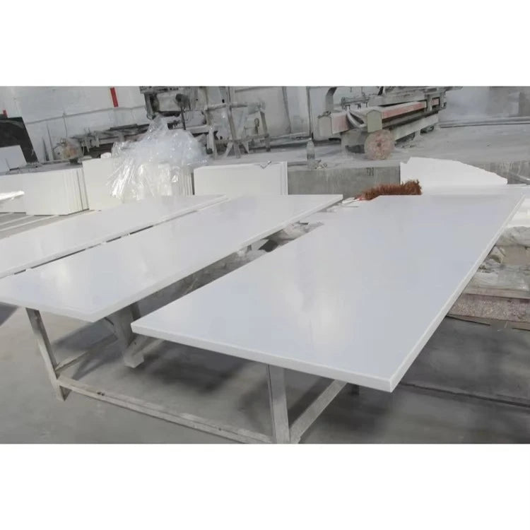 Artificial quartz stone top kitchen island smooth and easy to clean desktop
