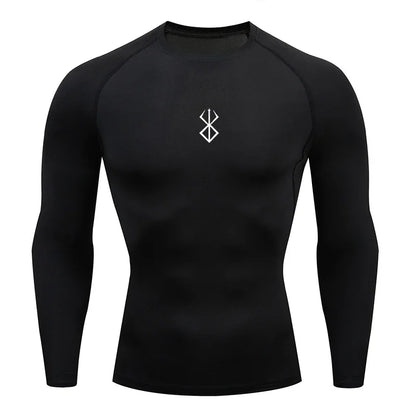 2026 Level 4 New Anime Boys' Compression Shirt Fitness Sports Running Tight Sports T-shirt Sports Training Quick drying Top