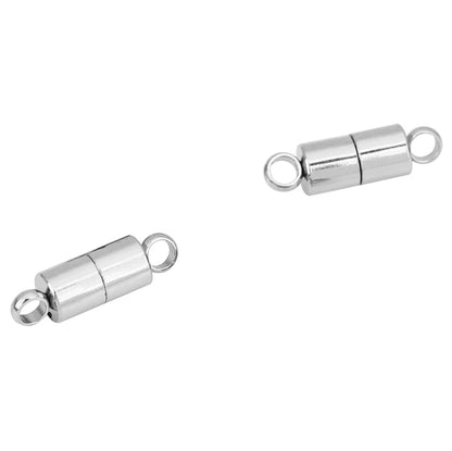2pcs 14mm Stainless Steel Necklace Clasps Magnetic Hooks PVD Never Fade End Connectors For Bracelets Findings Jewelry Making