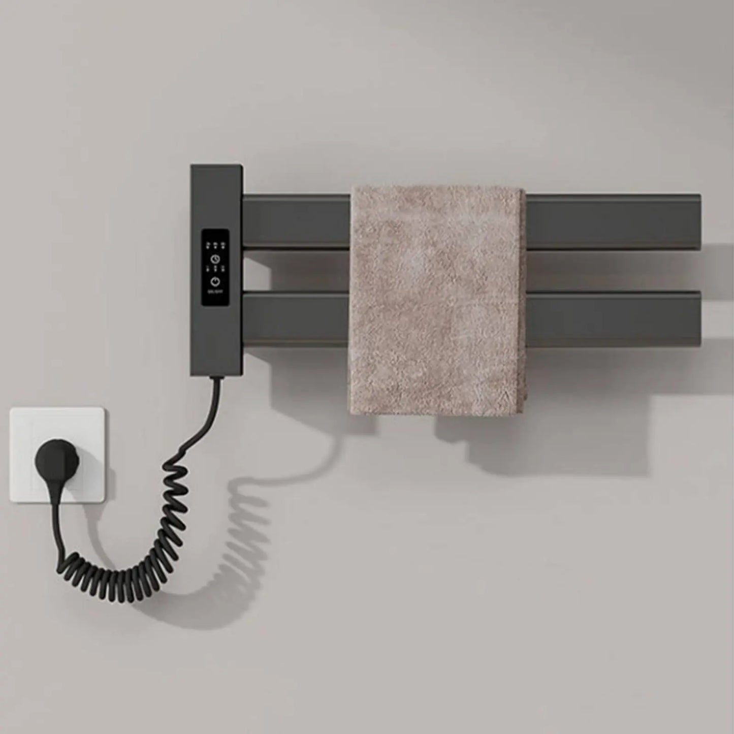 Smart Towel Heating Rack Quick Drying Electric Towel Warmer Bathroom Heater Timer Function Home Appliance IPX5 Waterproof