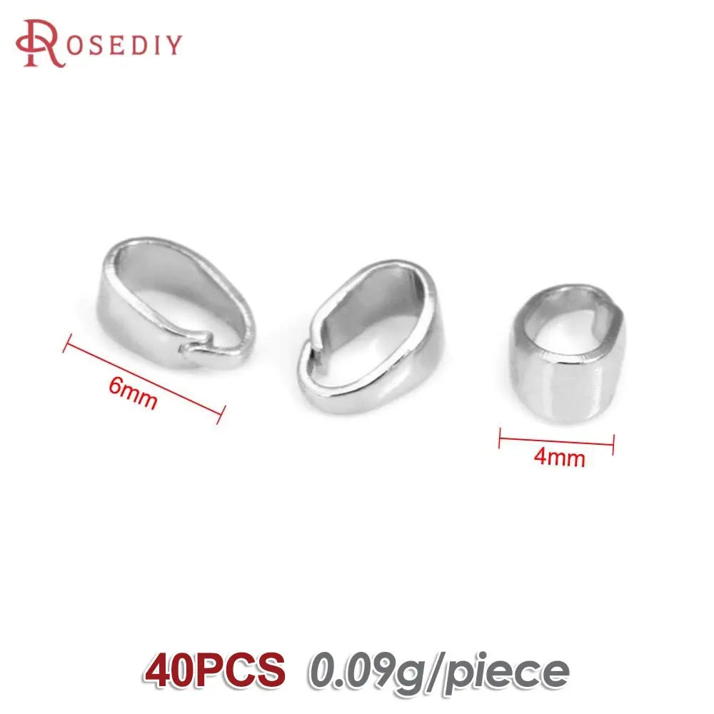 7x3.5MM 6x4MM 7x5MM 9x4MM 18K Gold Color Brass Charms Connector Pendants Clasps Jewelry Making Supplies Diy Findings Accessories