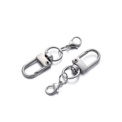 5/10Pcs Alloy Snap Lobster Clasp Hooks with Lobster Clasps Connectors Findings for DIY Key Chain Bags Pendants Supplies