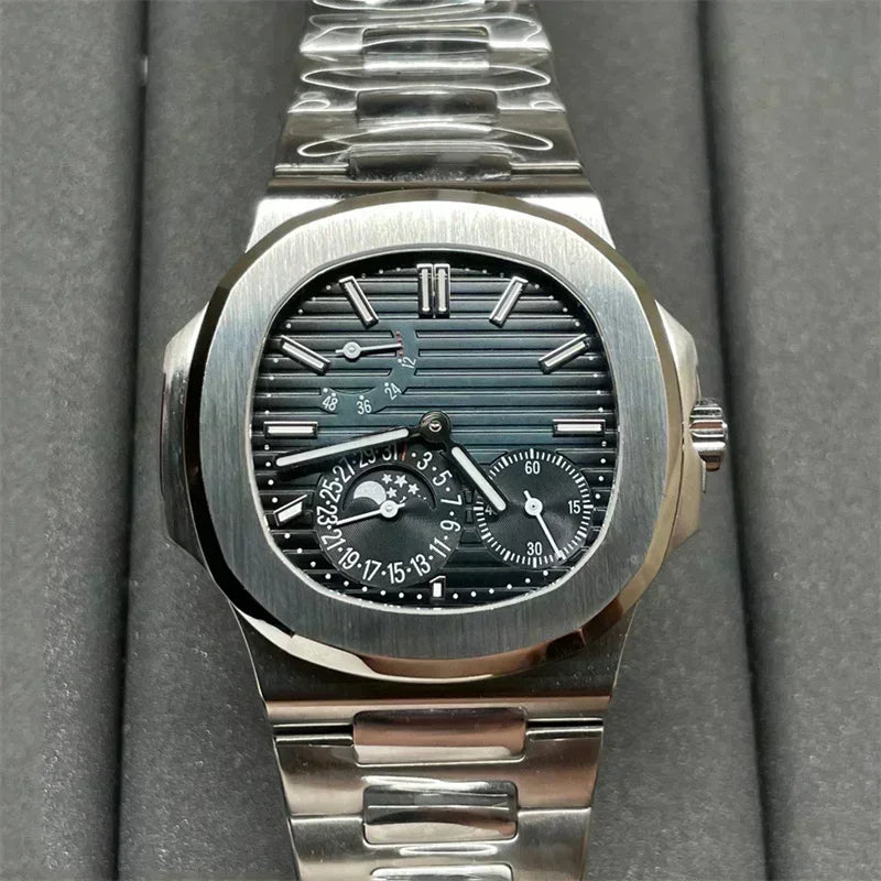 Luxury Brand Men Watch Automatic Mechanical Multi-functional Watches Stainless Steel Sapphire Leather Watch for Men