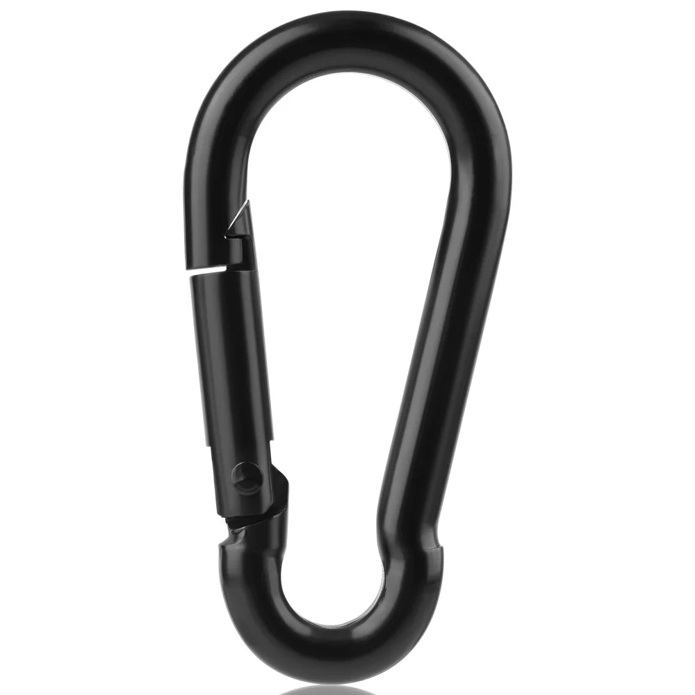 6Pcs/pack 304 Stainless Steel 40-60mm Multifunctional Spring Snap Carabiner Quick Link Lock Ring Hook Jewelry Accessories