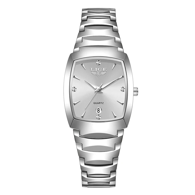LIGE 2026 new Women's Watch Business Luxury Ladies clock Fashion quartz Simple Watch for Women Gift Women's wristwatch reloj+BOX