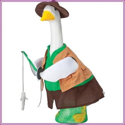 Fishing Goose Outfit for 23" H Statue, Large Size