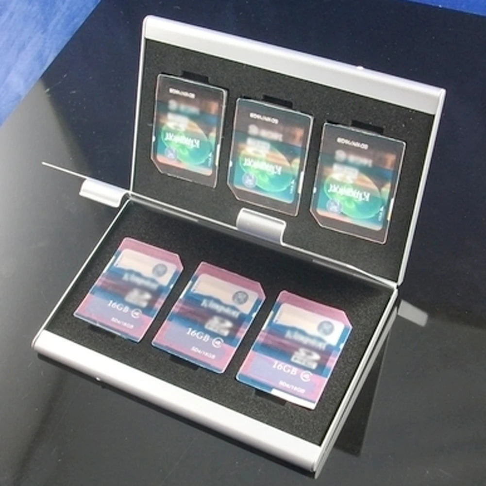 Memory Card Protecter Box Portable Memory Card Storage Box Organizer Accessories for SD/SDHC/MMC Cards