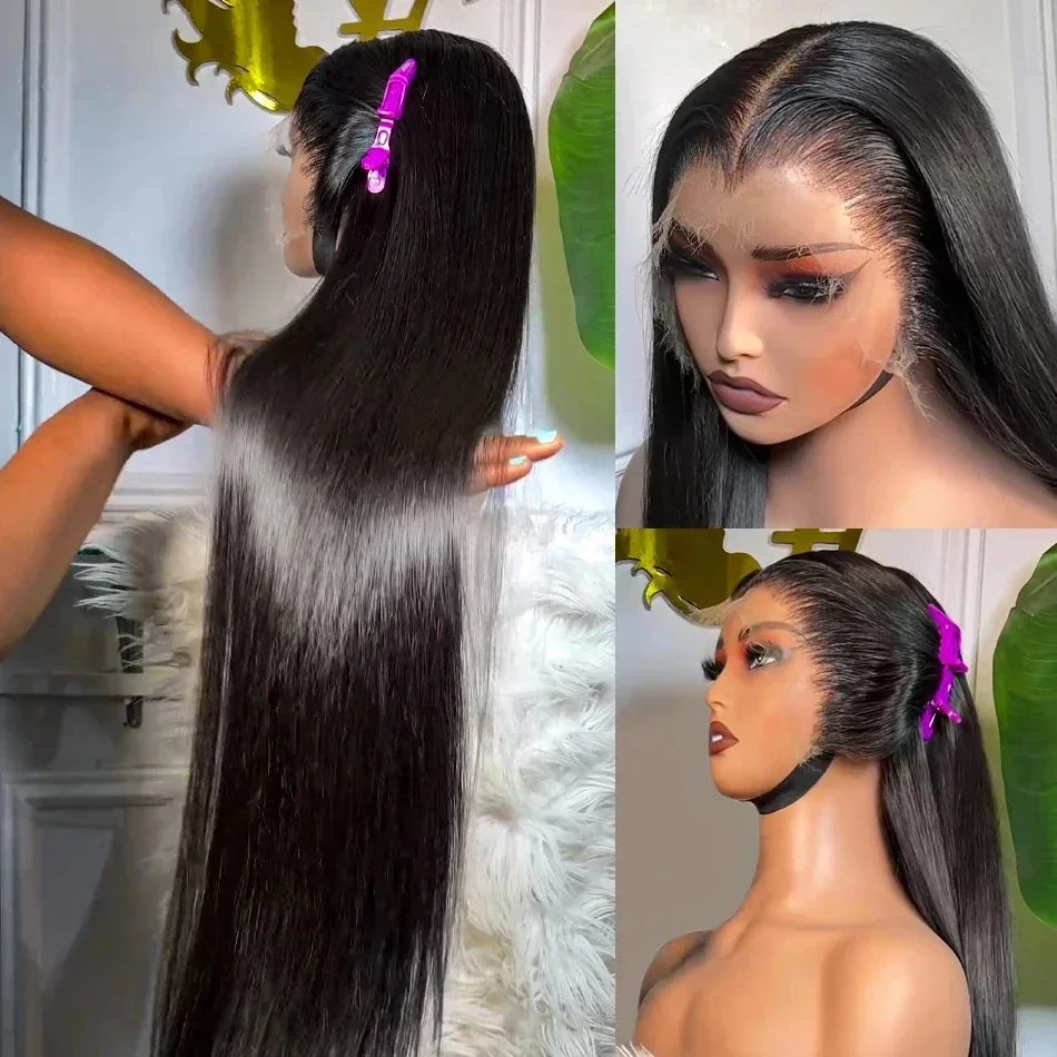 Straight 13x4 13x6 Lace Frontal Human Hair Wigs For Black Women Cheap Straight Human Hair Wig Brazilian Wig PrePluck