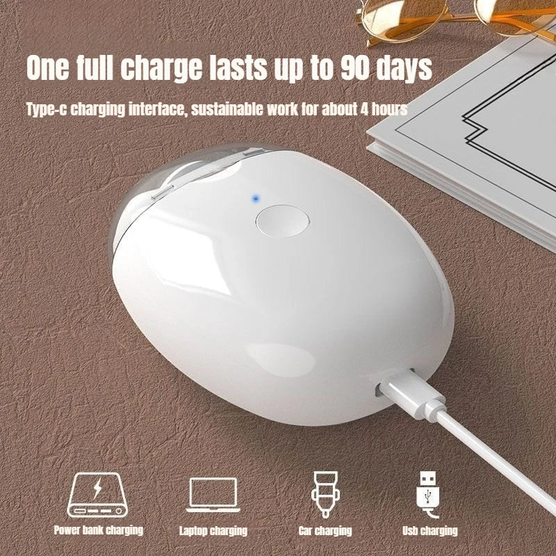 2 IN 1 Electric nail grinder and LED light automatic polishing and shaping device, suitable for baby mini care nail tools