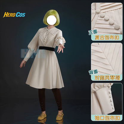 Witch Hat Atelier Coco Cosplay Costume Halloween Party Gorgeous Uniform Wig Accessories Props Complete Set HERO Cos