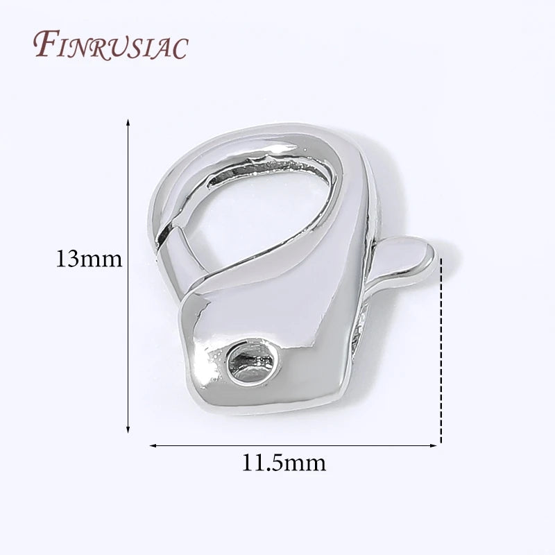 18K Gold Plated Mini Heart Spring Clasp,Lobster Clasp DIY Jewelry Making Findings Necklace Bracelet Connector Hook Accessories