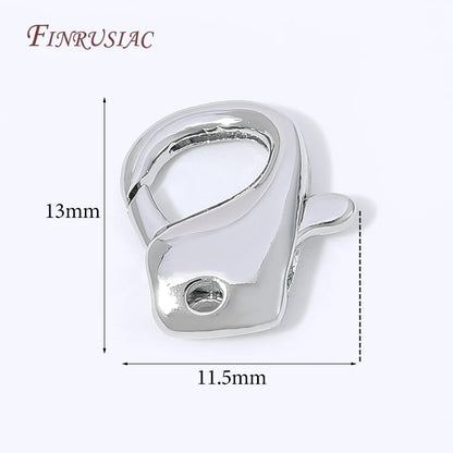 18K Gold Plated Mini Heart Spring Clasp,Lobster Clasp DIY Jewelry Making Findings Necklace Bracelet Connector Hook Accessories