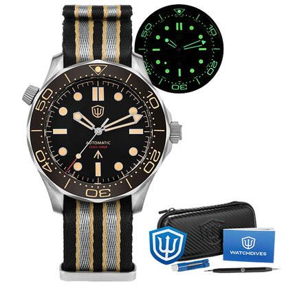 Watchdives WD007 V4 Automatic Dive Watch 200M Waterproof PT5000 Movement Titanium Case Sapphire Crystal Mens Watch With Gift