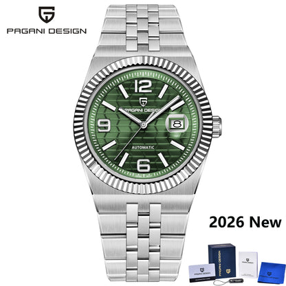 PAGANI DESIGN 2026 New Men's Watches Rose Gold Luxury Automatic Watch For Men MIYOTA 8215 Mechanical Wristwatch Sapphire crystal