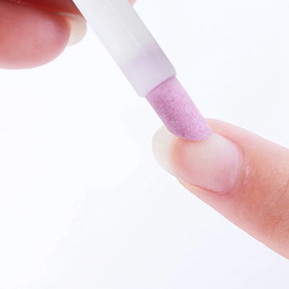1/5PC Nails Art Quartz Grinding Pen Nail Cuticle scissors Dead Skin Remover UV Gel Polish Manicure Stick Files Accessories Tools