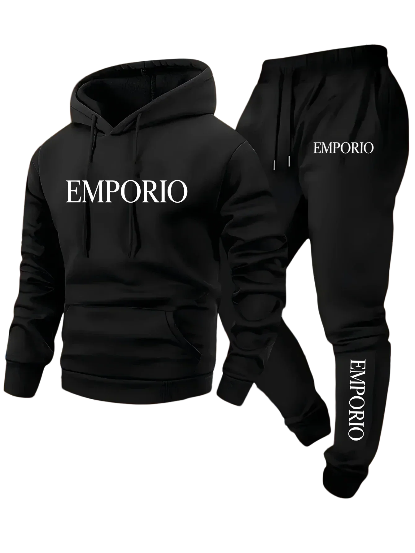 2026 Autumn Winter Men Sportswear Casual Running Fitness Set Hooded Sweatshirt Sports Pants Unisex Tracksuit Streetwear Zipper S