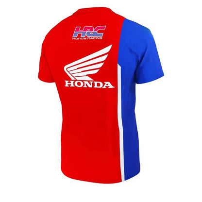 2025 RHC HONDA Men's Motorcycle Racing Suit O-Neck Loose Breathable Speed Drying Shirt Summer Outdoor Cycling Oversized T-Shirt