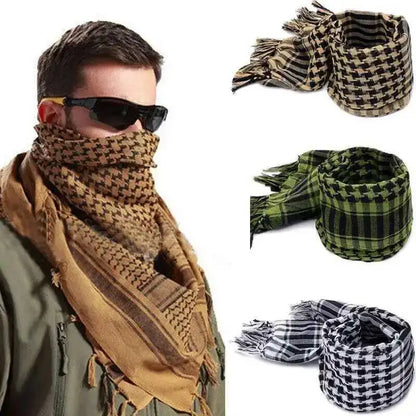 Arafat arab scarf shawl Handsome Keffiyeh Kafiya Lightweight Military Shemagh palestine Man Stripe Scarf With Tassels Soft Warm