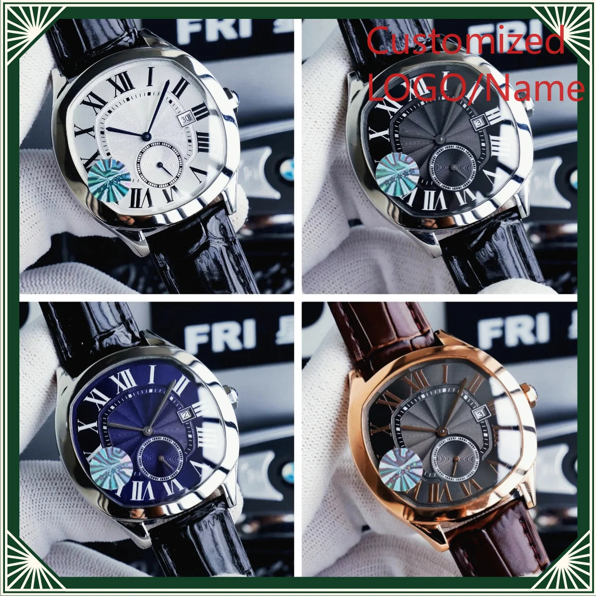 A1212 Store Men's Sports Automatic Watch, Classic Blue Dial, 904L Customized Watches