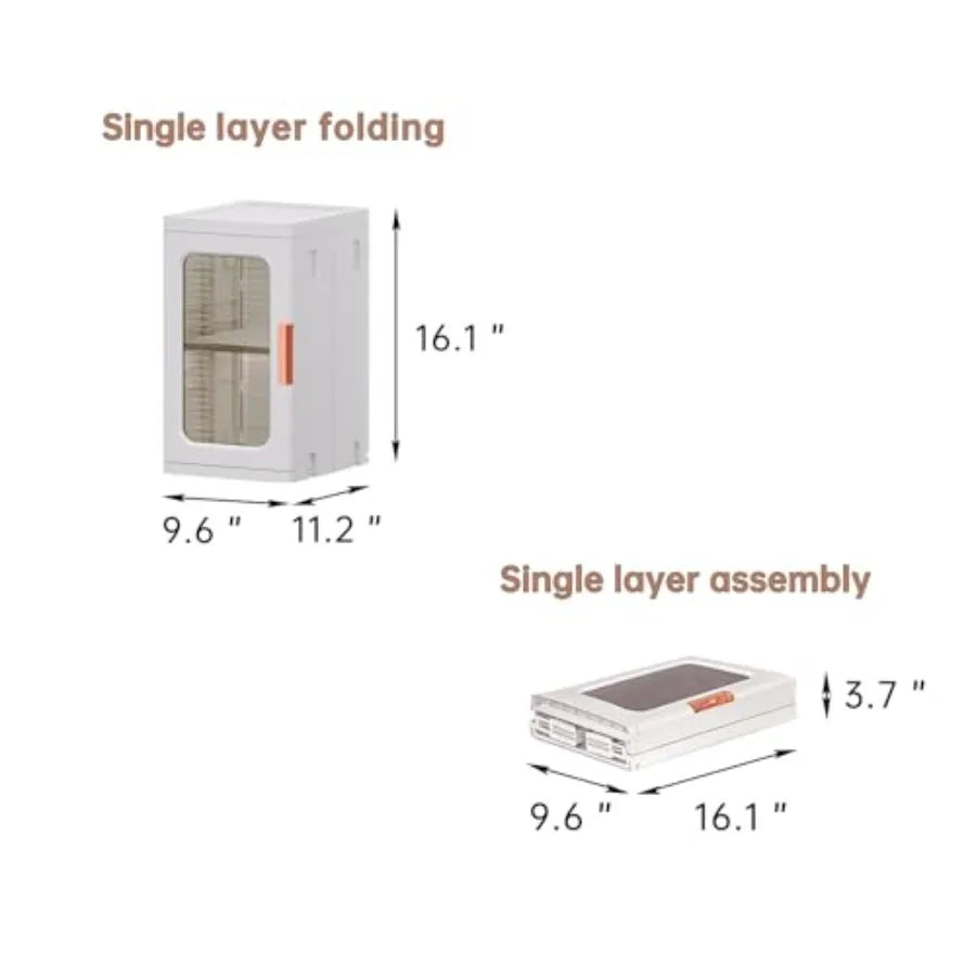 Mini Storage Cabinet with Doors and Shelves Countertop Cabinet Bathroom Storage Kitchen Cabinet with Adjustable Shelf Cabinet O