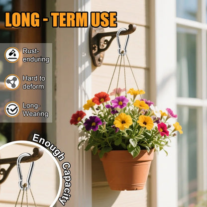 6Pcs/pack 304 Stainless Steel 40-60mm Multifunctional Spring Snap Carabiner Quick Link Lock Ring Hook Jewelry Accessories