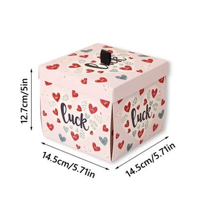 Multicolor Flying Butterfly Gift Box Auto Expand Paper Exploding Gift Box Novelty Wind Up Mechanism Present Box