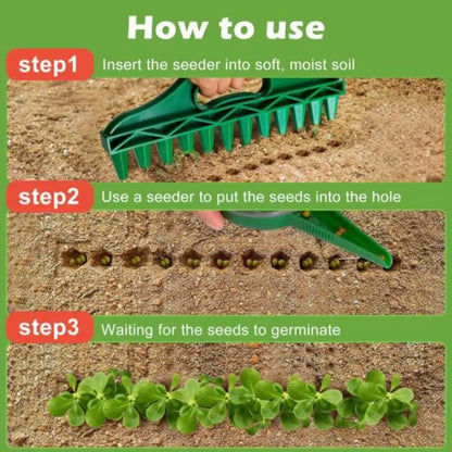 Seeds Spreader Seed in Gardening  Manual Soil  Portable Seeds Spacer Soil Puncher for Planting Seeds Soil Loosening