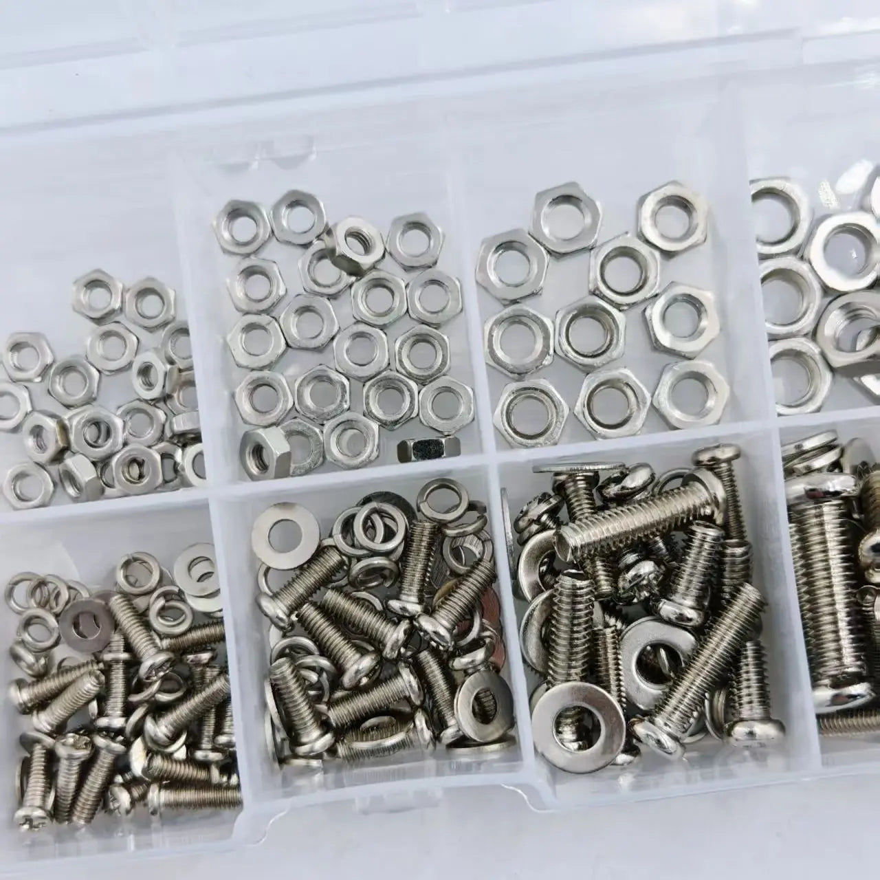 Hex Nuts and Bolt Set - 320 pieces/120 pieces, durable M2 - M5 metric size, universal hardware kit for DIY projects and repairs