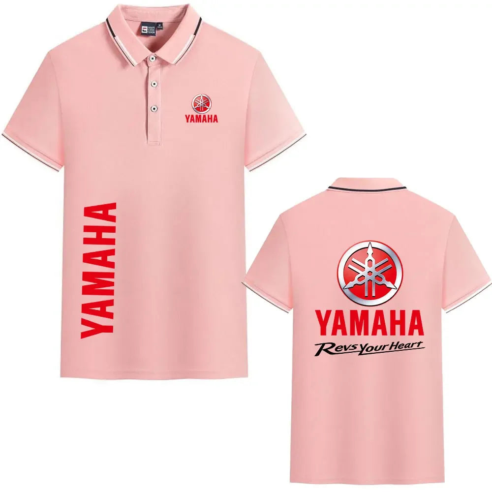 motorcycle Racing collared Yamaha POLO shirt cycling suit for men and women summer top short-sleeved T-shirt motogp fan clothing