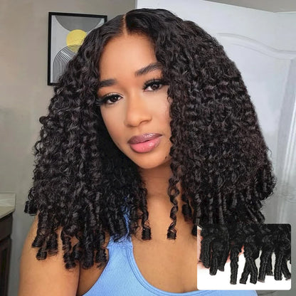 Remy Hair 12A Burmese Curly With Spiral End 200% Density Deep Wave PrePlucked Human Hair 13x4 13x6 HD Transparent Lace Front Wig